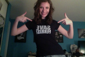 Me, my very real body, and my very awesome Save Ferris! shirt. :)